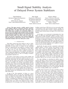 Small-Signal Stability Analysis of Delayed Power