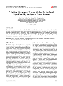 A Critical Eigenvalues Tracing Method for the Small Signal Stability