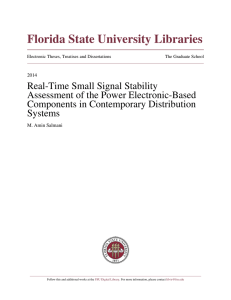 Real-Time Small Signal Stability Assessment of the