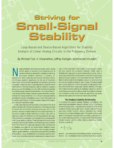 Striving for small-signal stability