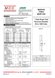 MUR1100-TP Datasheet