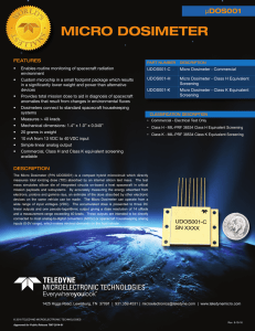 micro dosimeter - Teledyne Microelectronics