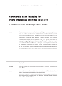 Commercial bank financing for micro