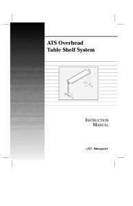 ATS Overhead Table Shelf System