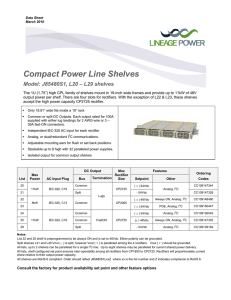 Compact Power Line Shelves