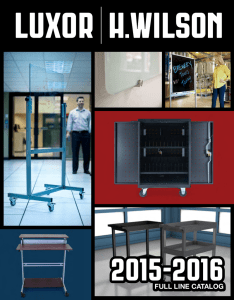 Luxor 2015-2016 Catalog