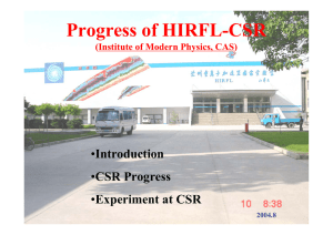 “Progress of CSR at HIRFL, Lanzhou ”(pdf 6.89)
