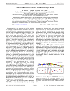 K. Holldack, S. Khan, R. Mitzner, T. Quast Femtosecond