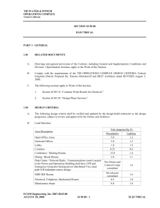 TidWeb Construction Standards Test Only