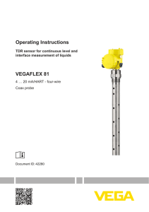Operating Instructions - VEGAFLEX 81 - 4 … 20 mA/HART
