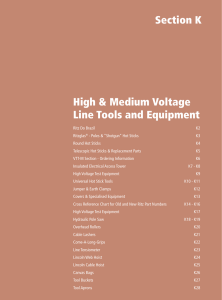 High and Medium Voltage Line Tools and Equipment