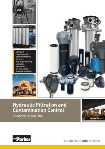 Parker Hydraulic Filtration and Contamination Control for Industry
