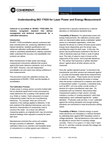 Understanding ISO 17025 for Laser Power and Energy