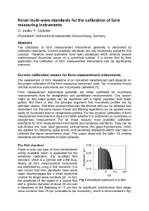 Novel multi-wave standards for the calibration of form measuring