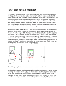 Input and output coupling