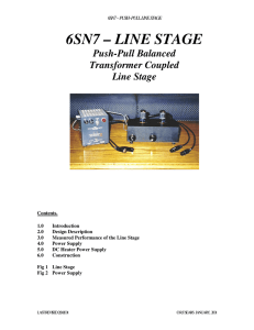 6SN7 – LINE STAGE