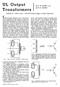 UL Output Transformers - Keith