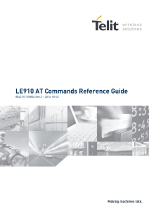 LE910 AT Commands Reference Guide