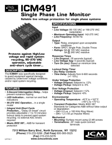 Single Phase Line Monitor