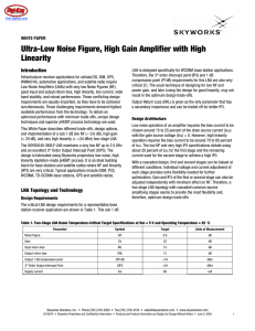 Ultra-Low Noise Figure, High Gain Amplifier with High - Digi-Key