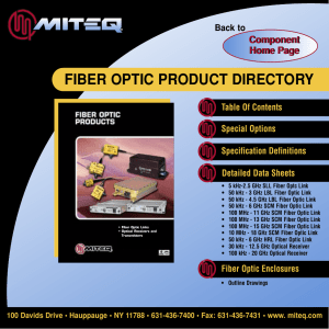 fiber optic product directory
