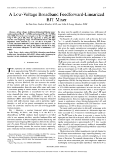 A Low-Voltage Broadband Feedforward