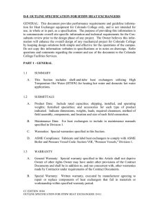 section 15710 - heat exchangers