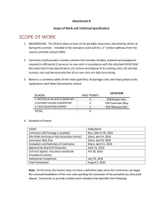 Attachment B-Scope of Work and Technical Specification