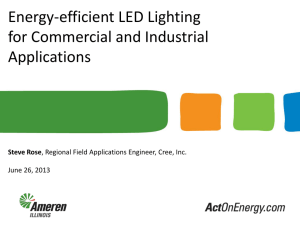 Energy-efficient LED Lighting For Commercial And