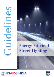 Energy Efficient Street Lighting Guidelines