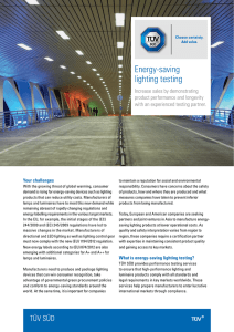 Energy-saving lighting testing