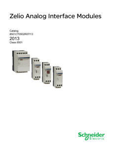 Zelio Analog Catalog