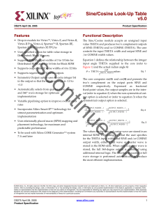 Xilinx Sine/Cosine Look