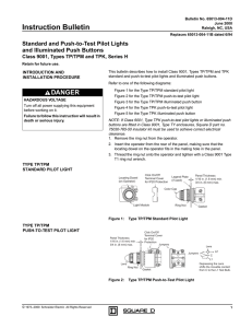 Standard and Push-to-Test Pilot Lights and