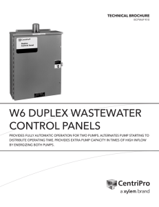 w6 duplex wastewater control panels