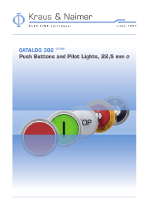 Push Buttons and Pilot Lights, 22,5 mm o