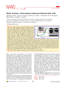 Metal–Insulator–Semiconductor Nanowire
