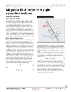 Magnetic-field immunity of digital capacitive isolators