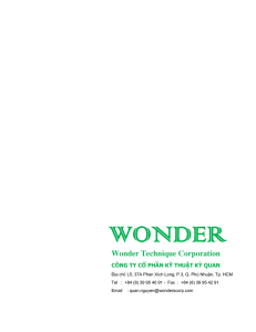 WONDER Wonder Technique Corporation