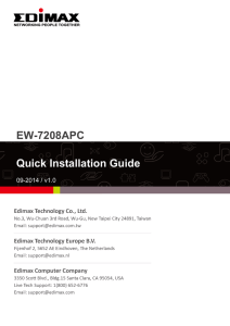 EW-7208APC Quick Installation Guide