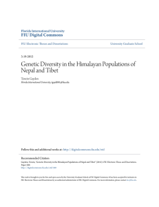 Genetic Diversity in the Himalayan Populations of Nepal and Tibet