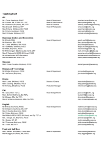Senior School Contacts List