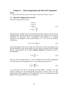 Chapter 4. Electromagnetism and Maxwell`s Equations (