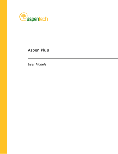 Aspen Plus User Models