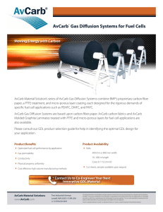 AvCarb® Gas Diffusion Systems for Fuel Cells