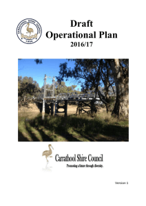 Draft Operational Plan - Carrathool Shire Council