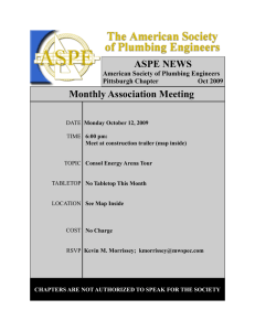 Monthly Association Meeting ASPE NEWS