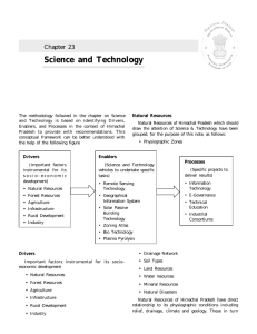 Science and Technology - of Planning Commission