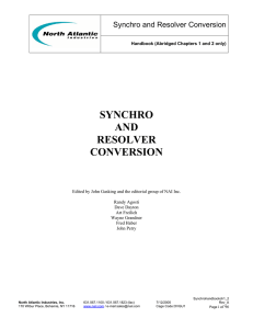 synchro and resolver conversion