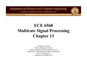 ECE 6560 Multirate Signal Processing Chapter 13
